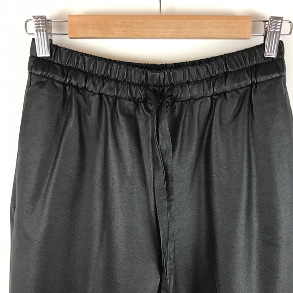 NWT Bloggers Favorite Zara Waxed Effect Wide Leg Pants Size XS - Picture 8 of 14